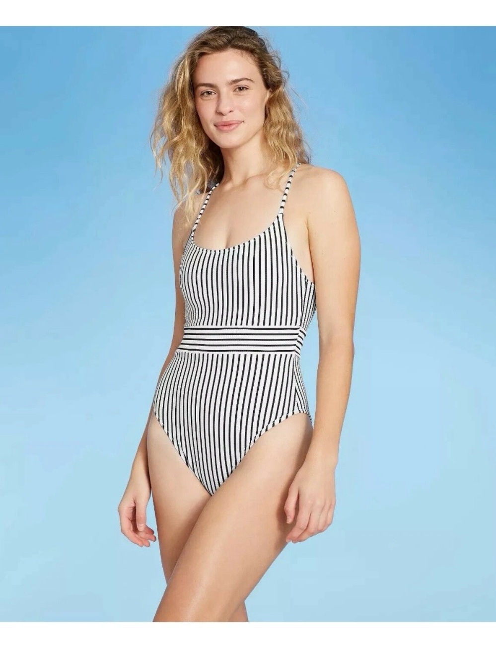 NWT Shade and Shore 1 piece Ribbed bathing suit